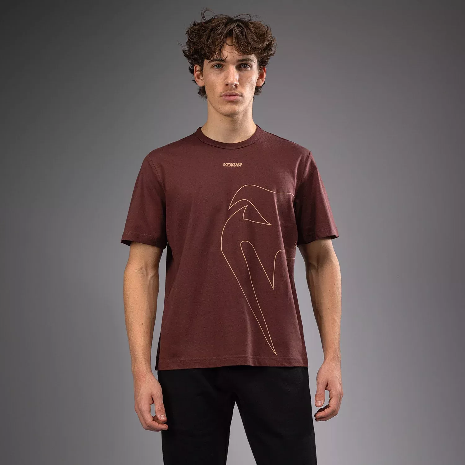 Футболка Venum Giant Connect T-Shirt Chocolate Brown-S