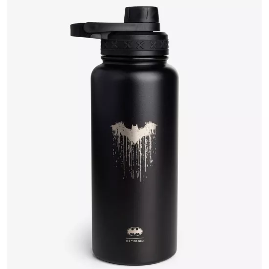 Пляшка для води металева з подвійною вакуумною ізоляцією Bohtal Insulated Bottle 960 ml/32 oz Black Batman
