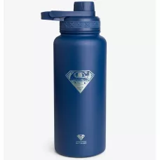 Бутылка для воды металлическая с двойной вакуумной изоляцией Bohtal Insulated Bottle 960 ml/32 oz Blue Superman