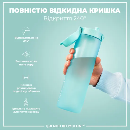 Пляшка для води ION8 1000 мл. BPA Free Sonic Blue