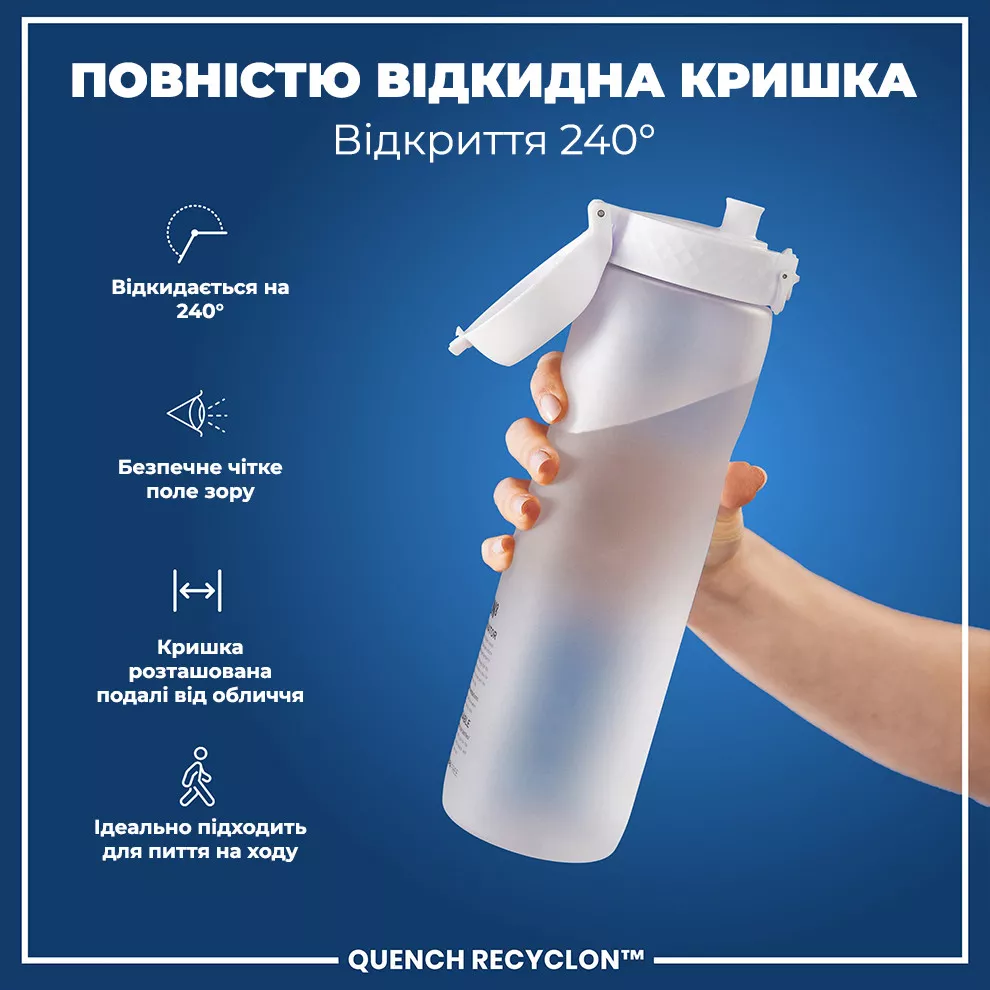 Пляшка для води ION8 1000 мл. BPA Free Ice