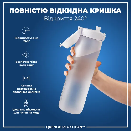 Пляшка для води ION8 1000 мл. BPA Free Ice