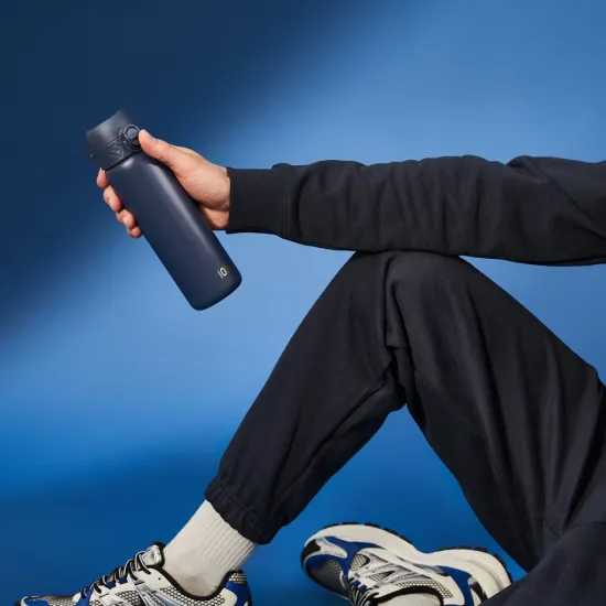 Пляшка для води металева вакуумна ION8 500 мл. Vacuum Insulated Navy