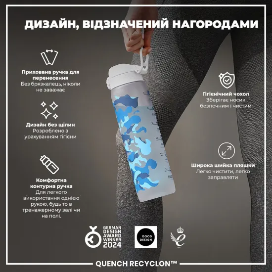 Бутылка для воды ION8 1000 мл. BPA Free Camo