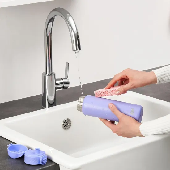 Пляшка для води металева вакуумна ION8 500 мл. Vacuum Insulated Light Purple