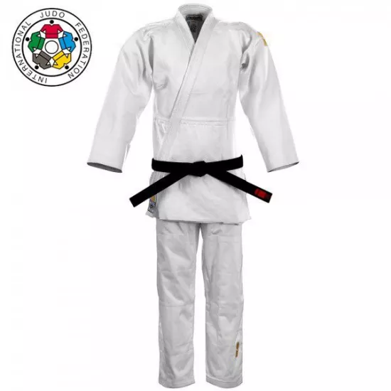 Кимоно для дзюдо Essimo Gold IJF Slim Fit Белый-160