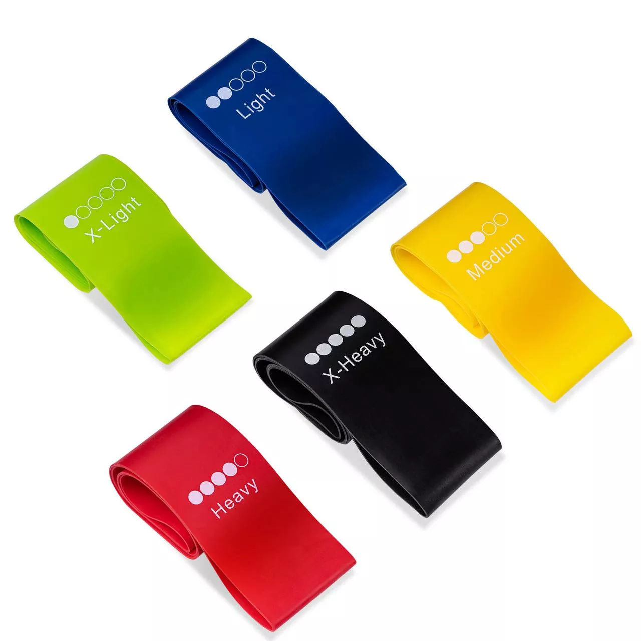Фітнес резинки набір із 5шт. 4yourhealth Mani Band Fitness 0354 (від 1 до 20кг.)