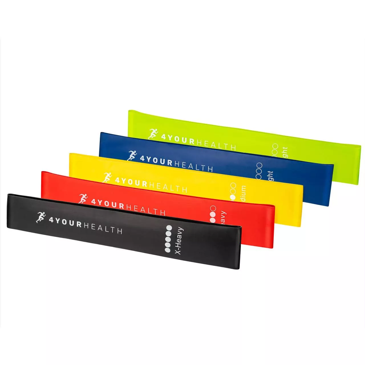 Фітнес резинки набір із 5шт. 4yourhealth Mani Band Fitness 0354 (від 1 до 20кг.)