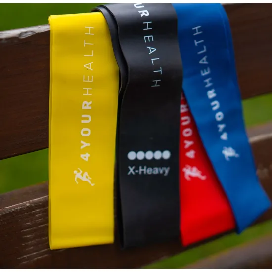Фітнес резика 4yourhealth Mini Band Level 2 (3-5кг.) синя