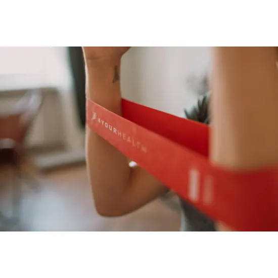 Фітнес резика 4yourhealth Mini Band Level 4 (10-15кг.) червона