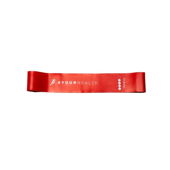 Фітнес резика 4yourhealth Mini Band Level 4 (10-15кг.) червона