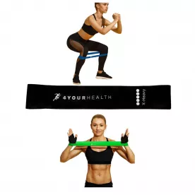 Фітнес резика 4yourhealth Mini Band Level 5 (15-20кг.) чорна