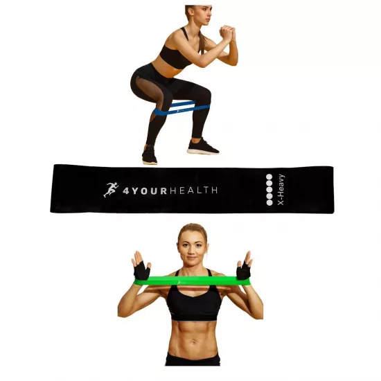 Фітнес резика 4yourhealth Mini Band Level 5 (15-20кг.) чорна