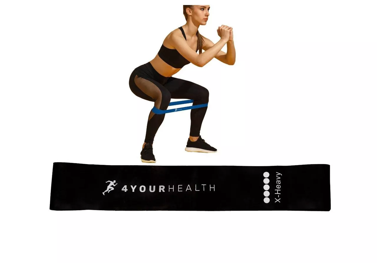 Фітнес резика 4yourhealth Mini Band Level 5 (15-20кг.) чорна