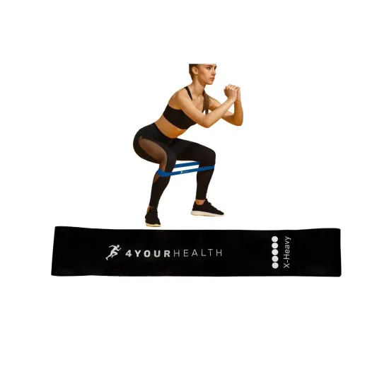 Фітнес резика 4yourhealth Mini Band Level 5 (15-20кг.) чорна