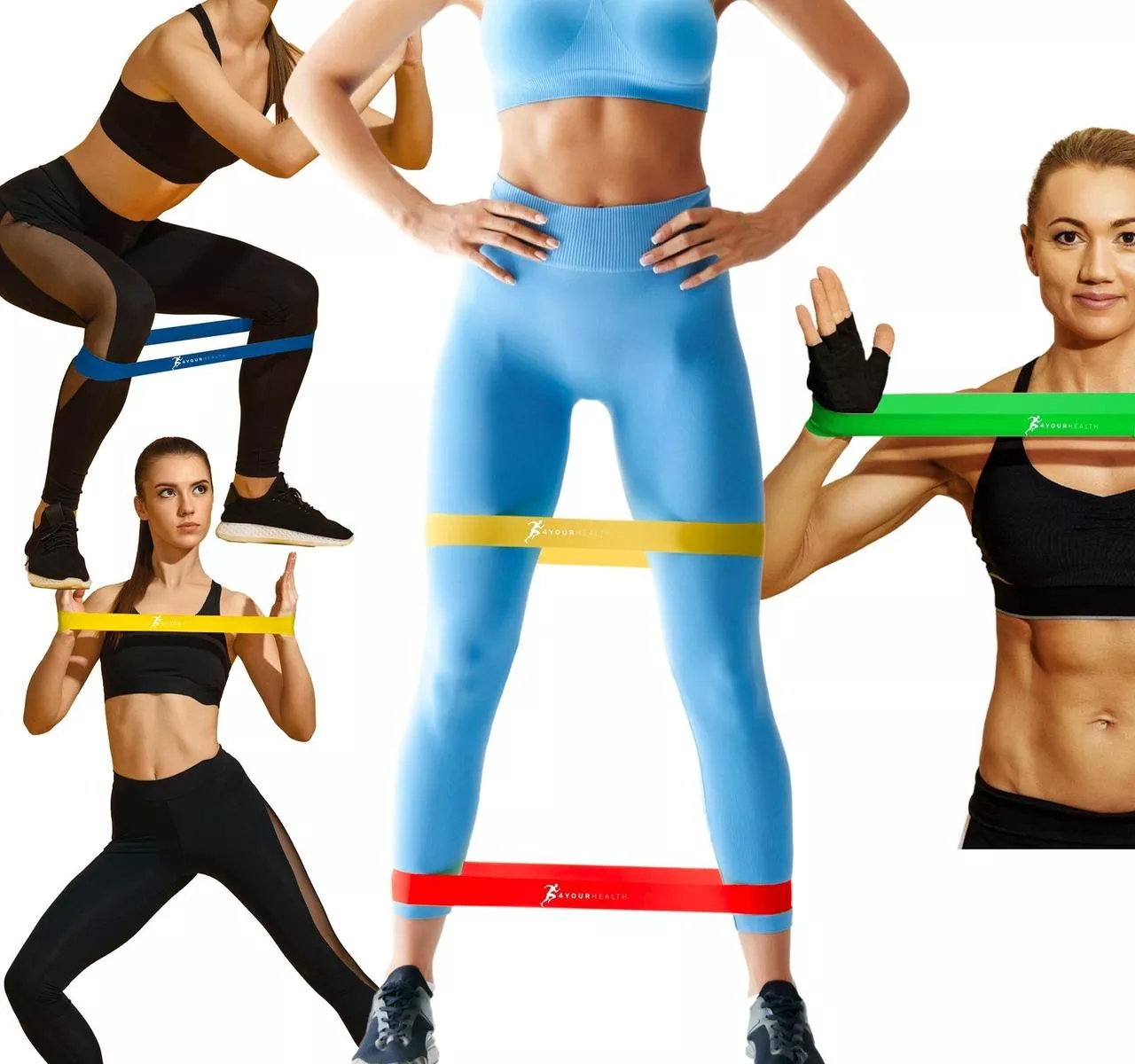 Фітнес резика 4yourhealth Mini Band Level 5 (15-20кг.) чорна