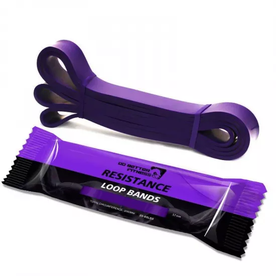 Гумова петля для тренувань 4yourhealth Power Band Level 4 (16-39кг.) фіолетова (0927)