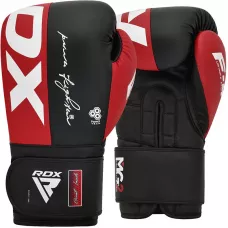 Боксерские перчатки RDX F4 Red 10 ун.