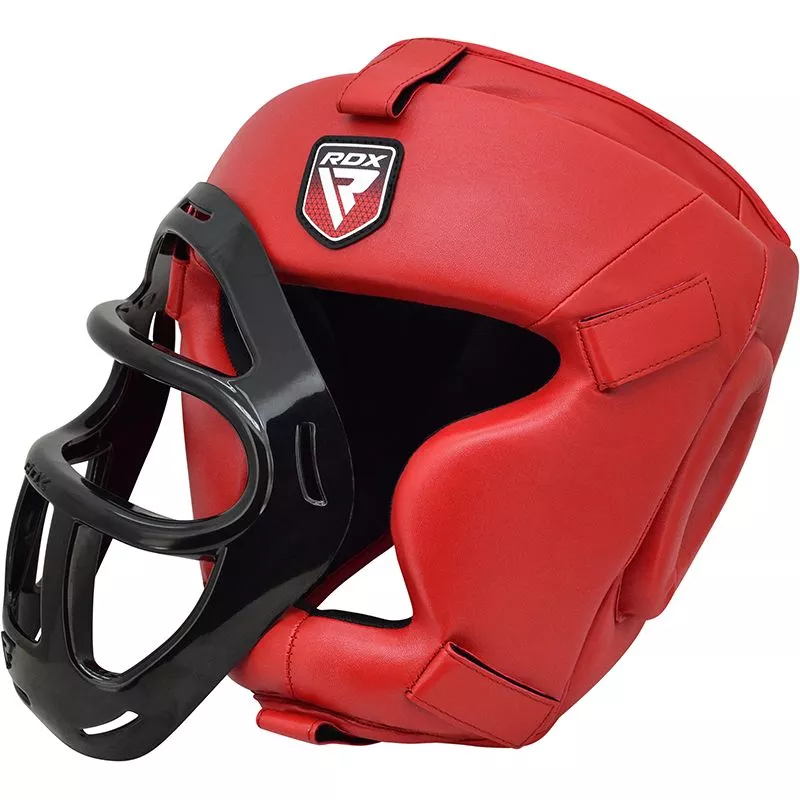 Боксерский шлем тренировочный RDX Guard Red M