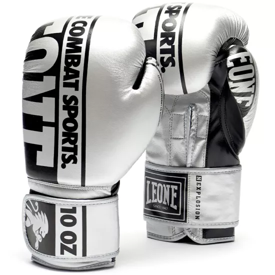 Боксерські рукавички Leone Nexplosion Silver 10 ун.