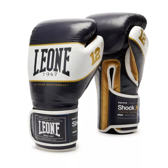 Боксерські рукавички Leone Shock X Blue 10 ун.