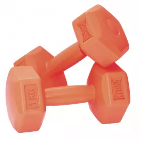 Гантелі композитні PowerPlay Hercules 1кг Помаранчеві (2шт.)