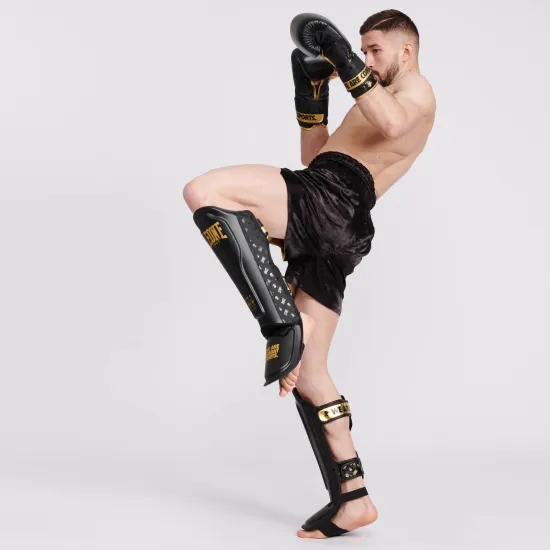 Защита голени Leone DNA Rex Leather Black S