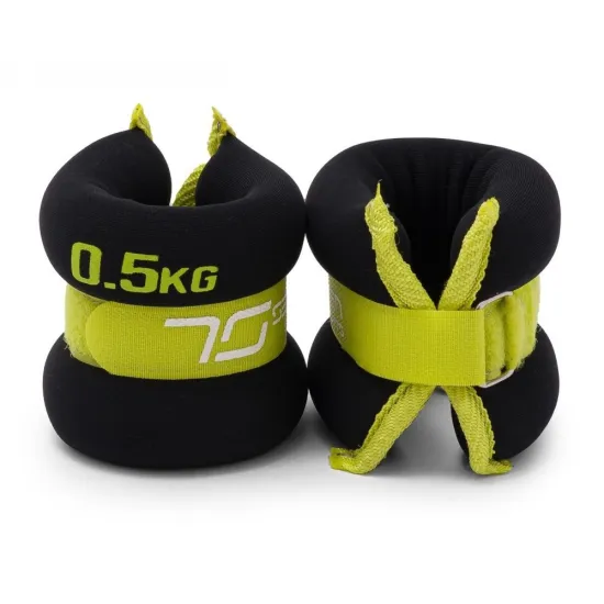 Обтяжувачі-манжети для ніг і рук 7SPORTS Wrist/Ankle Weights ( 2х0,5кг.) ON-1 Black/Green (пара)