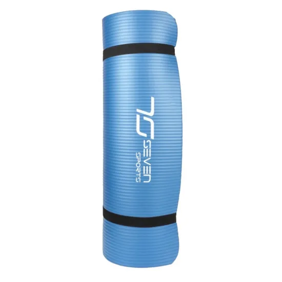 Килимок для йоги та фітнесу 7SPORTS NBR Yoga Mat+ MTS-3 (180*60*1.5см.) Синий
