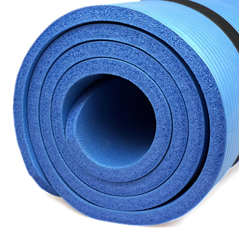 Килимок для йоги та фітнесу 7SPORTS NBR Yoga Mat+ MTS-3 (180*60*1.5см.) Блакитний