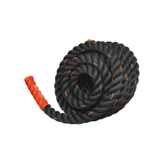 Канат для кросфіту 7SPORTS Battle Rope 10 м. LI-1 10M чорний, вага 9кг.
