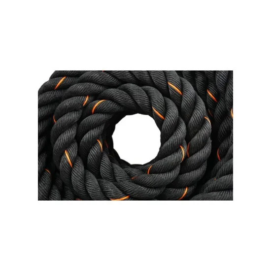 Канат для кросфіту 7SPORTS Battle Rope 10 м. LI-1 10M чорний, вага 9кг.
