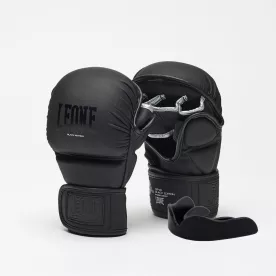 Перчатки для ММА Leone BLACK Edition S (капа в комплекте)