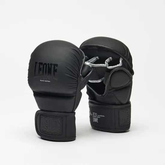 Перчатки для ММА Leone BLACK Edition S (капа в комплекте)