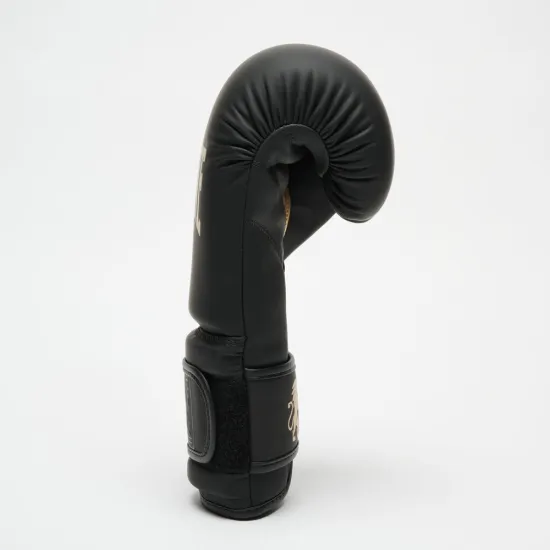 Боксерские перчатки Leone GN059D Black/Gold 10 унций (капу в комплекте)