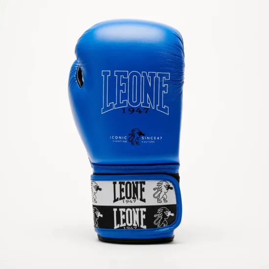 Боксерські рукавиці Leone GN208 ICONIC Blue 10 унцій (бинти 4 м. в комплекті)