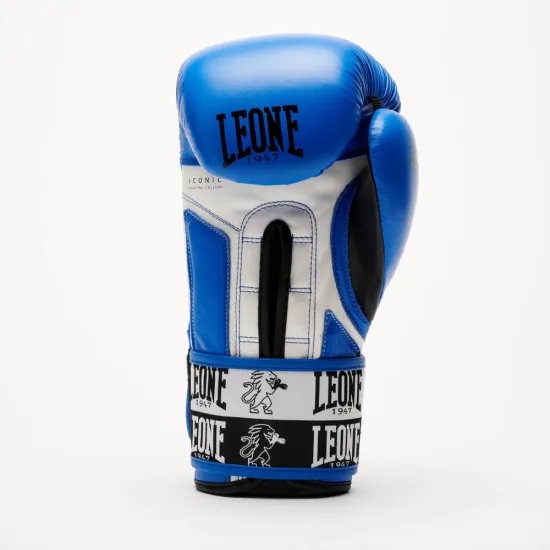 Боксерські рукавиці Leone GN208 ICONIC Blue 10 унцій (бинти 4 м. в комплекті)