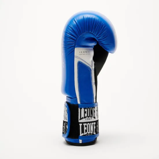 Боксерські рукавиці Leone GN208 ICONIC Blue 10 унцій (бинти 4 м. в комплекті)