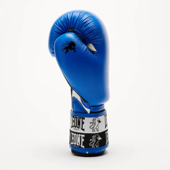 Боксерські рукавиці Leone GN208 ICONIC Blue 10 унцій (бинти 4 м. в комплекті)