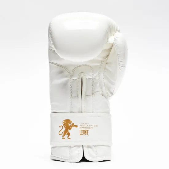 Боксерские перчатки Leone GN059W White/Gold 10 унций (капу в комплекте)