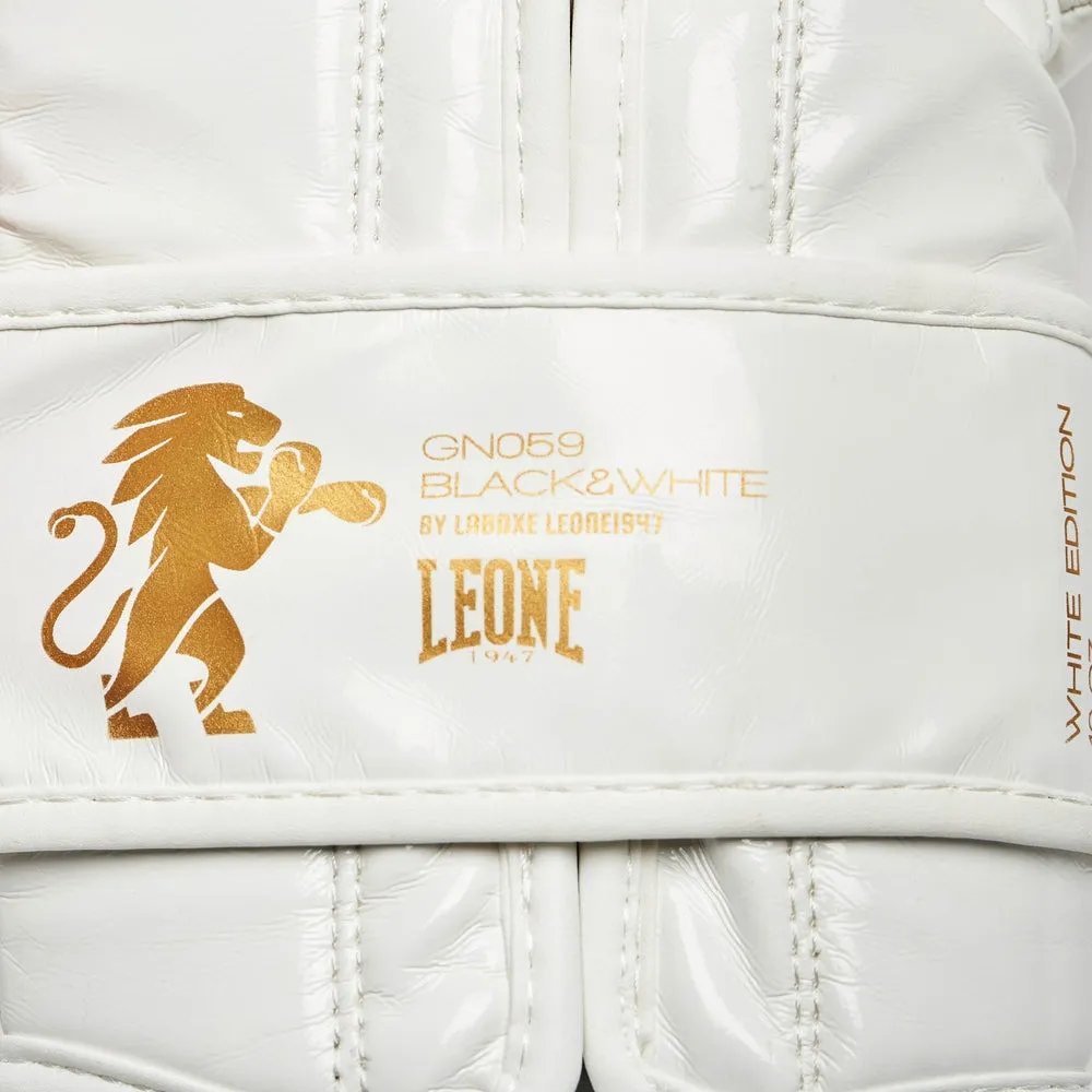 Боксерські рукавиці Leone GN059W White/Gold 10 унцій (капу в комплекті)