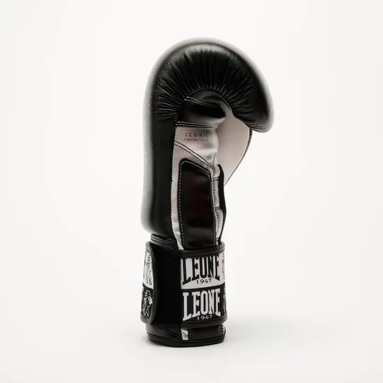 Боксерські рукавиці Leone GN208 ICONIC Black 10 унцій (бинти 4 м. в комплекті)