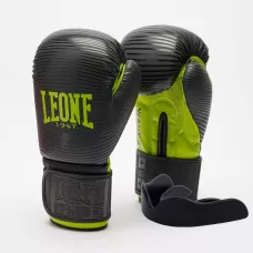 Боксерские перчатки Leone GN313 WAVES Black 16 унций (капу в комплекте)