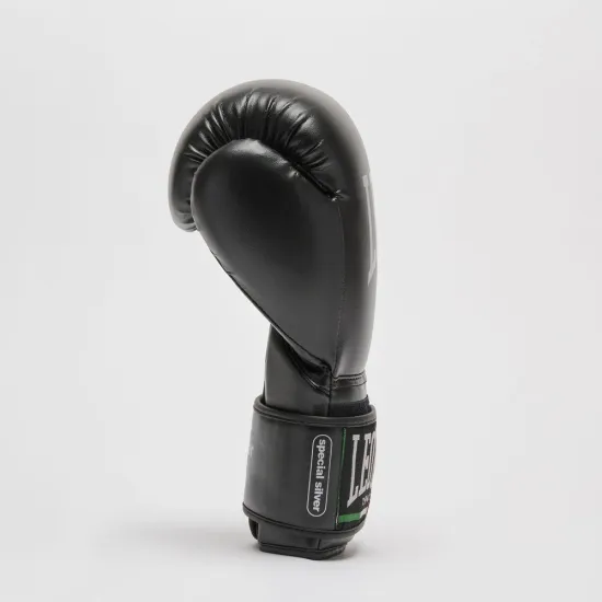 Боксерские перчатки Leone GN383 THUNDER Black 10 унций (капу в комплекте)