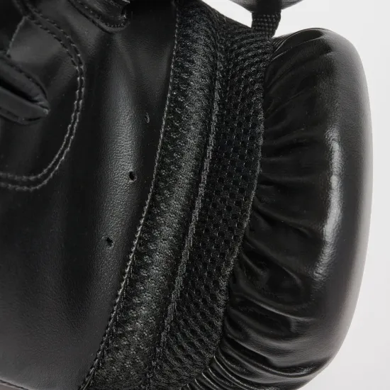 Боксерские перчатки Leone GN383 THUNDER Black 10 унций (капу в комплекте)