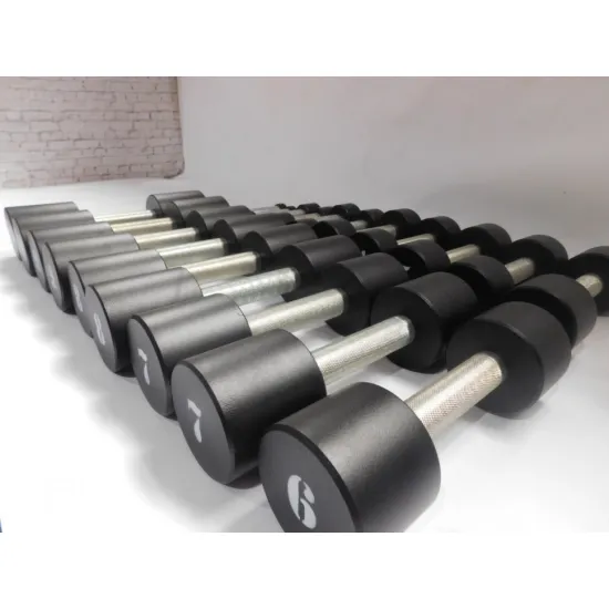 Гантельний ряд RN-Sport BLACK 1-10 кг зі стійкою