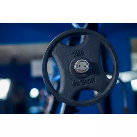 Блин RN-Sport 10 кг Ø51 мм для штанги с Quatro хватом. Черный