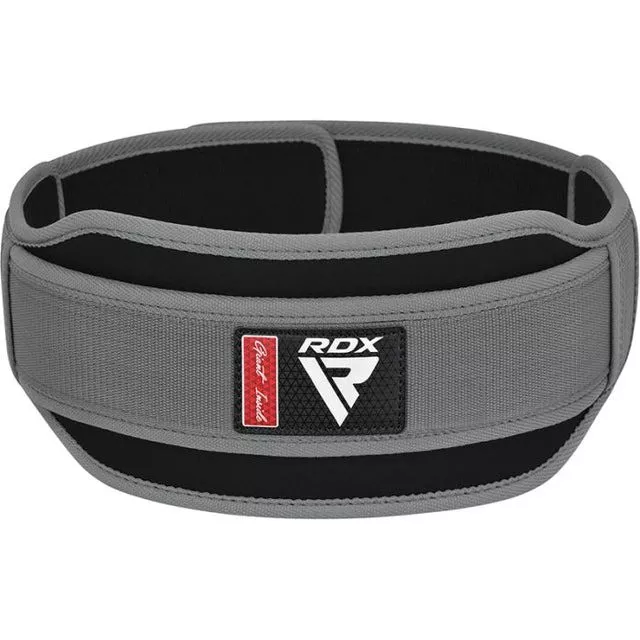 Пояс для важкої атлетики RDX RX5 Double Belt неопреновий Grey S