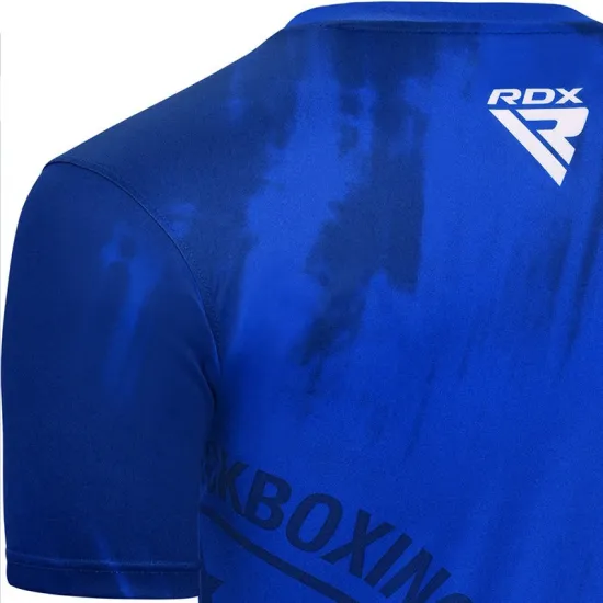 Спортивна футболка RDX WAKO T1 з короткими рукавами Blue S