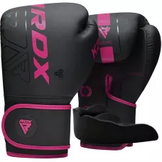 Боксерские перчатки RDX F6 Kara Matte Pink 8 унций (капа в комлекте)